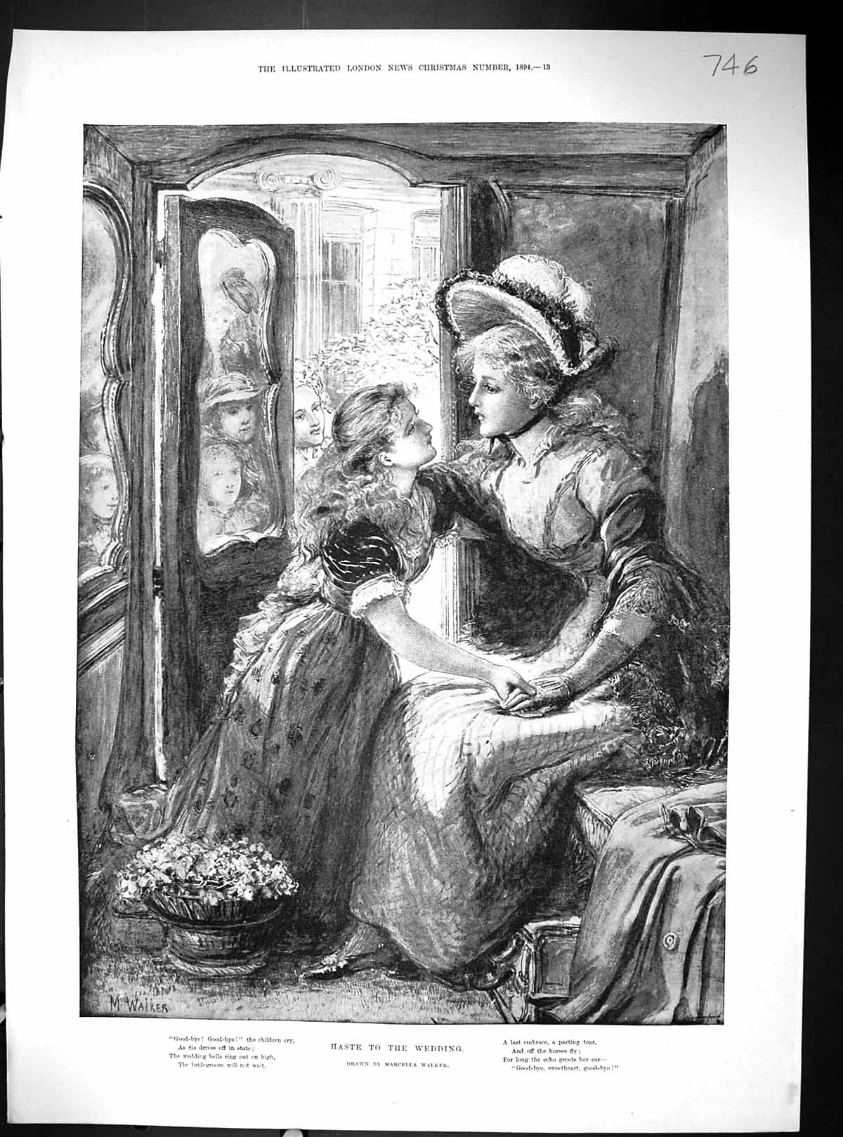 Old 1894 Wedding Transport Flowers Grand Duke Prince Daughter Royal F 19th