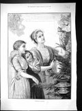 Old 1893 Childhood Fairyland Christmas Tree Paris Bookstalls Book-Hun 19th