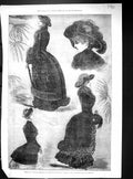 Old 1882 Fashion Fur Feathers Regent'S Street London Man Writing Lett 19th