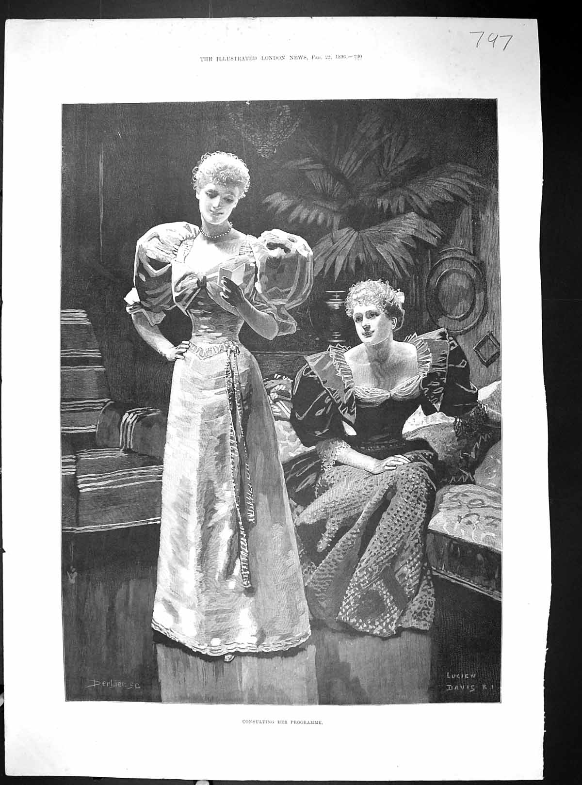 Old 1896 Consulting Theatre Opera Programme Fox Crown Inn West Hill H 19th