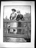 Old London Romford Bow Church 1892 Interested Spectators Ladies River 19th