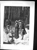 Old 1884 Plotting Mischief Man Lady Snow Forest Advertisement MappinVictorian