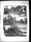 Old 1888 Glastonbury Joseph'S Chapel Fish House Meare Alms-Houses Tra 19th