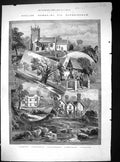 Old 1887 Sandringham Church Park Dighton Probyn Bachelors Cottage Chi 19th