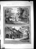 Old 1887 Sandringham England Architecture Dairy Principal Entrance Pr 19th