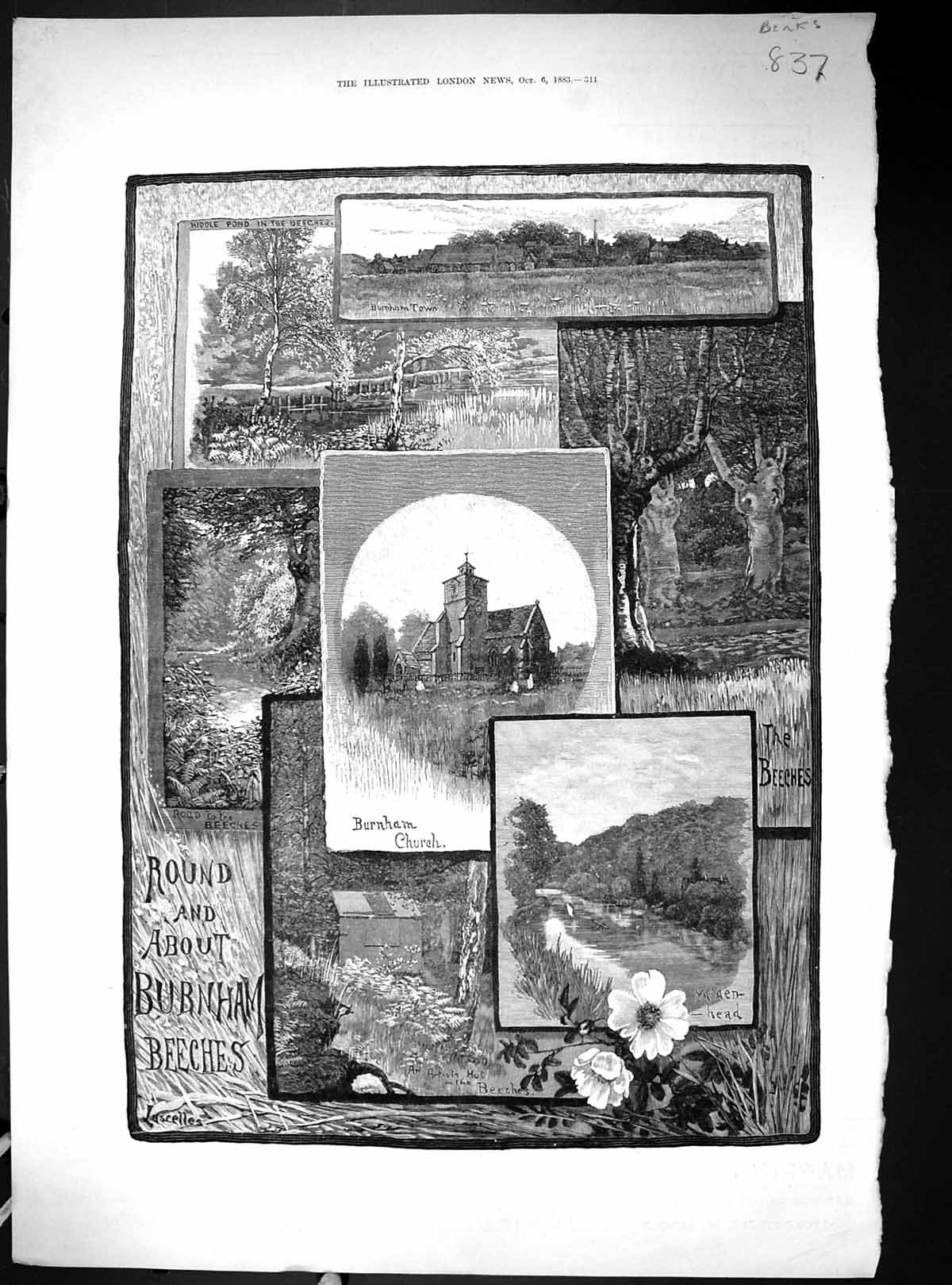 Old 1883 Burnham Beeches Church Maidenhead Electropathic Belt MappinVictorian