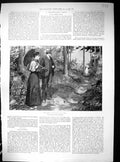 Old 1899 Mr Bilson Housekeeper Man Lady Romance Scarborough Castle Sp 19th