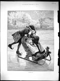 Old 1893 Winters Tale Ice Skating Sledge Romance Junior Constitutiona 19th