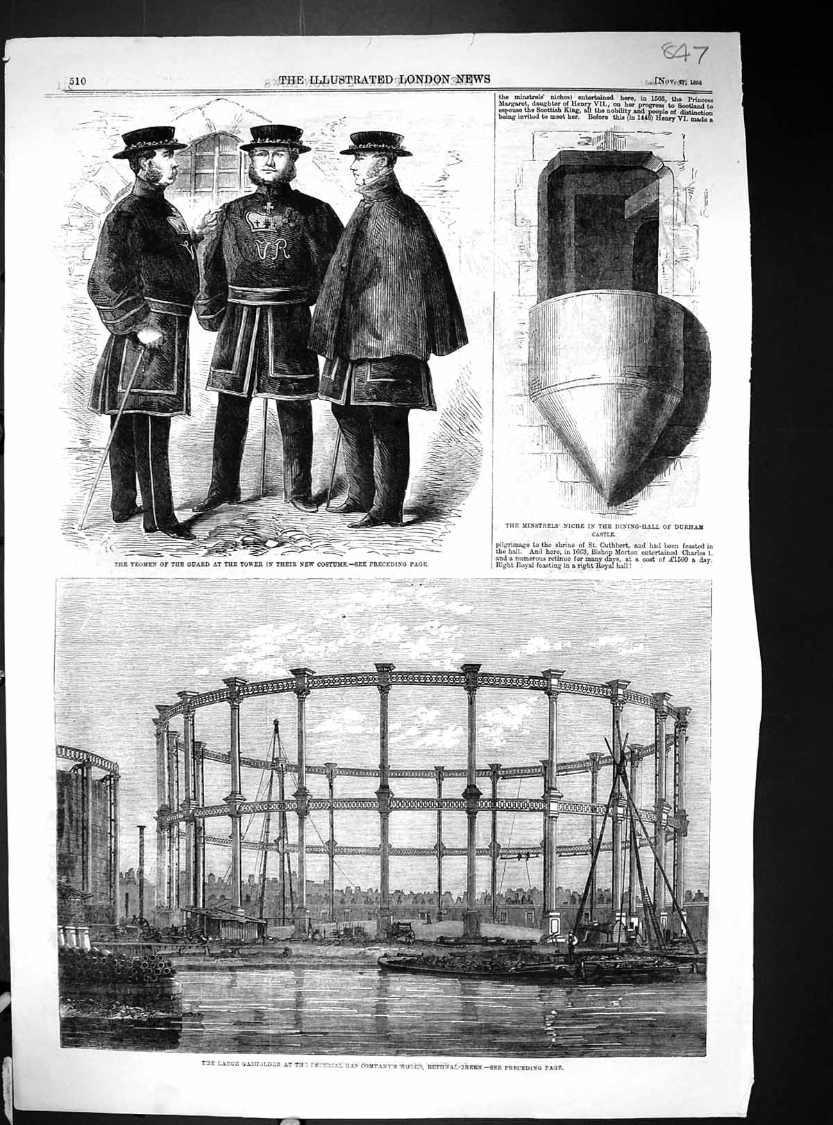 Old 1868 Gasher Gas Company Bethnal Green Yeomen Tower London ScotVictorian