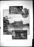 Old 1885 England Architecture Hatfield House Dining Hall Marquis Sali 19th