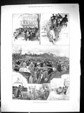Antique Old Print 1896 Inauguration Motor Car Reigate Photograph Transport