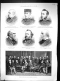 Old 1887 War Men Mayhew Warren Grant Storey Burney Banks Chess Scotla 19th
