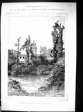 Old 1897 Prince Wales Trentham Hall Private Gardens Lake Architecture 19th