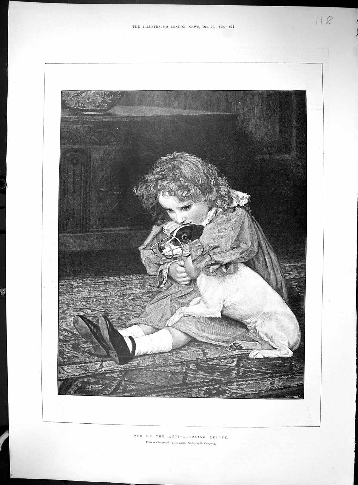 Old Macleod Crockatt Rose Sims Holt Mirza Dukin 1898 Young Girl Puppy 19th