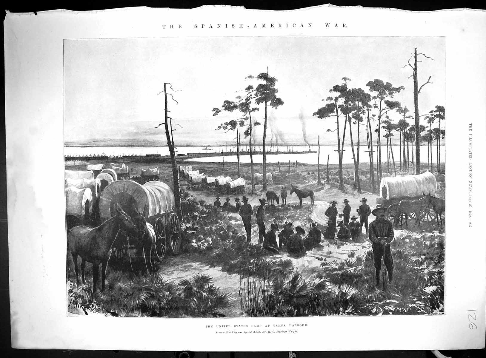 Old 1898 Spanish America War Camp Tampa Harbour Sandoval Camp Guantan 19th