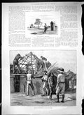 Old 1893 Police Sentry Fort Tuli Huts Macloustie Map South Africa Mat 19th