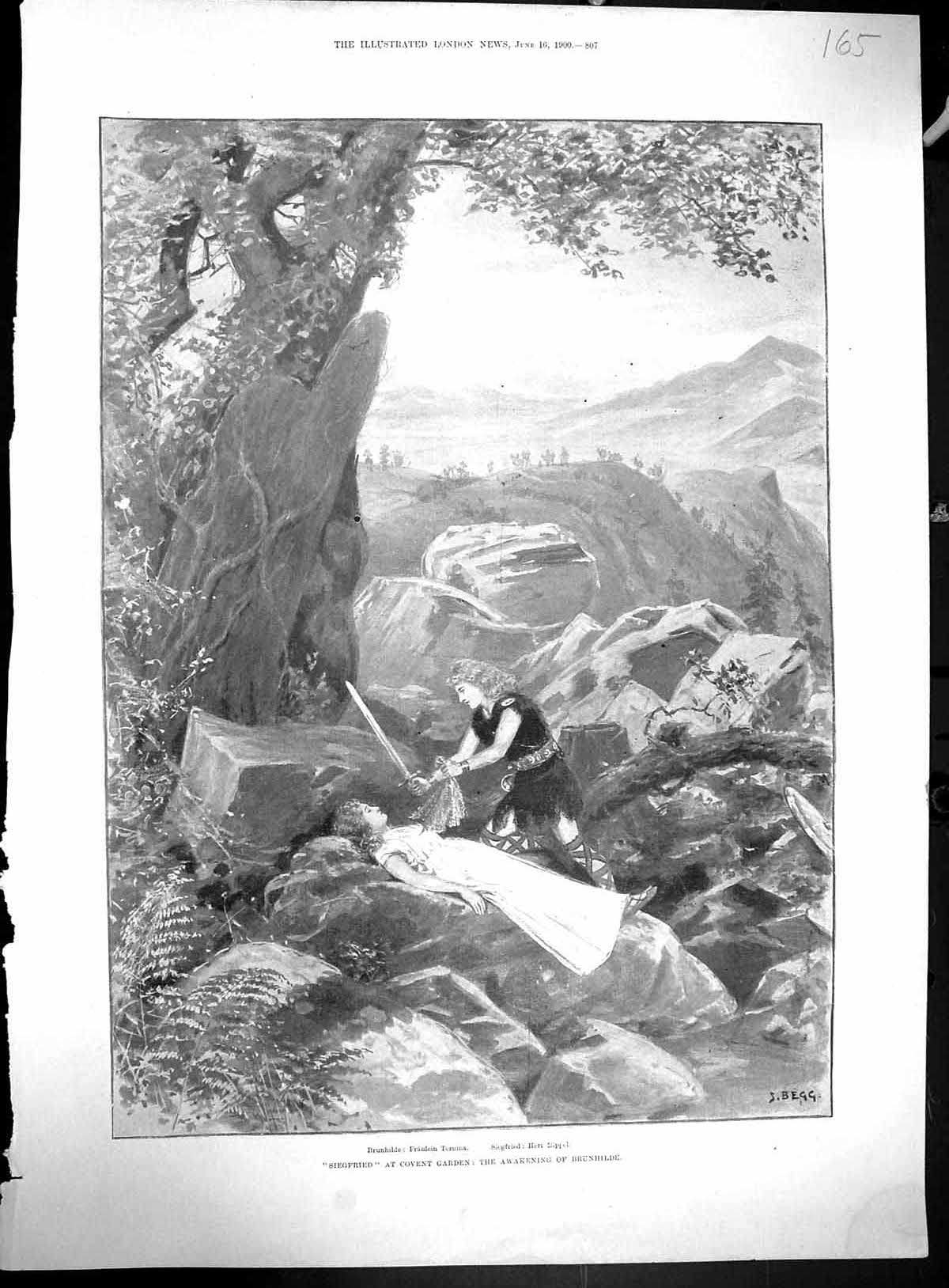 Old 1900 Siegfried Covent Garden Theatre Brunhilde Richmond Horse Sho 20th