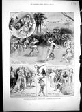 Old 1894 Pantomime Robinson Crusoe Theatre Drury Lane Windlebury Stee 19th