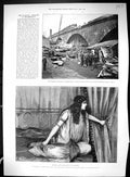 Old 1892 Train Crash Birmingham Sarah Bernhardt Cleopatra Theatre Bar 19th