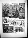 Old 1883 Sailor Lass Drury Lane Theatre Ranks Adelphi Advertisement M 19th