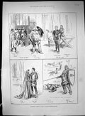 Old 1896 Shakspere Henry Iv Haymarket Theatre Tree Ross Gilmore Fitzr 19th