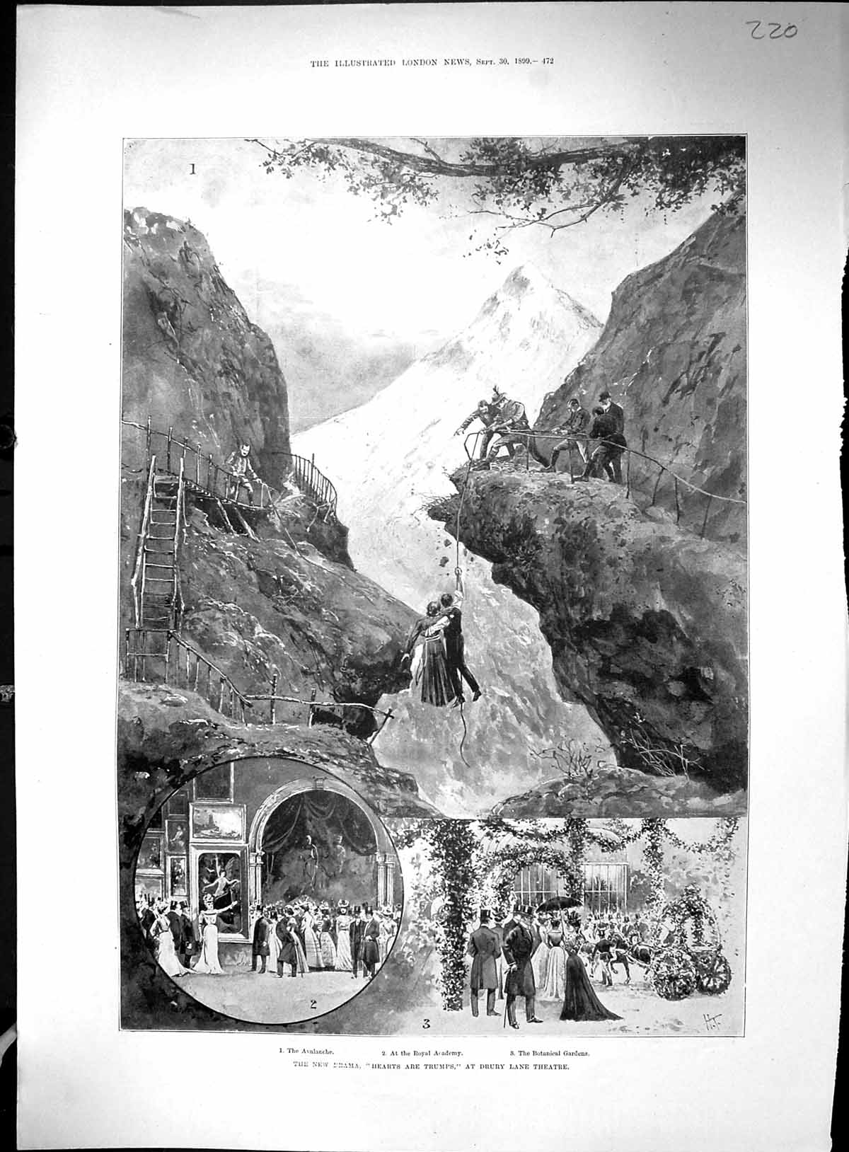 Old 1899 Hearts Trumps Drury Lane Theatre Floods Bavaria Munich Disra 19th