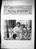 Old 1897 Royal Academy Art Ship Message Castel Moel Isle Skye Boulter 19th