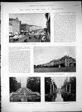 Old Print St. Petersburg Nevsky Prospect PeterhPalace Czar Czarina Princ
