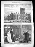 Old 1888 Durham College Science Newcastle-On-Tyne Globe Theatre Monk' 19th