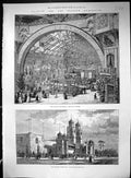 Old 1883 Glasgow Exhibition Main Avenue Gray Street Entrance River Cl 19th