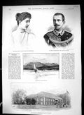 Old 1896 Princess Helen Montenegro Prince Naples Palace Cetinje Ice S 19th