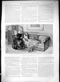 Old 1894 Lady Lying Sofa Hyde Park Corner London Street Scene Transpo 19th