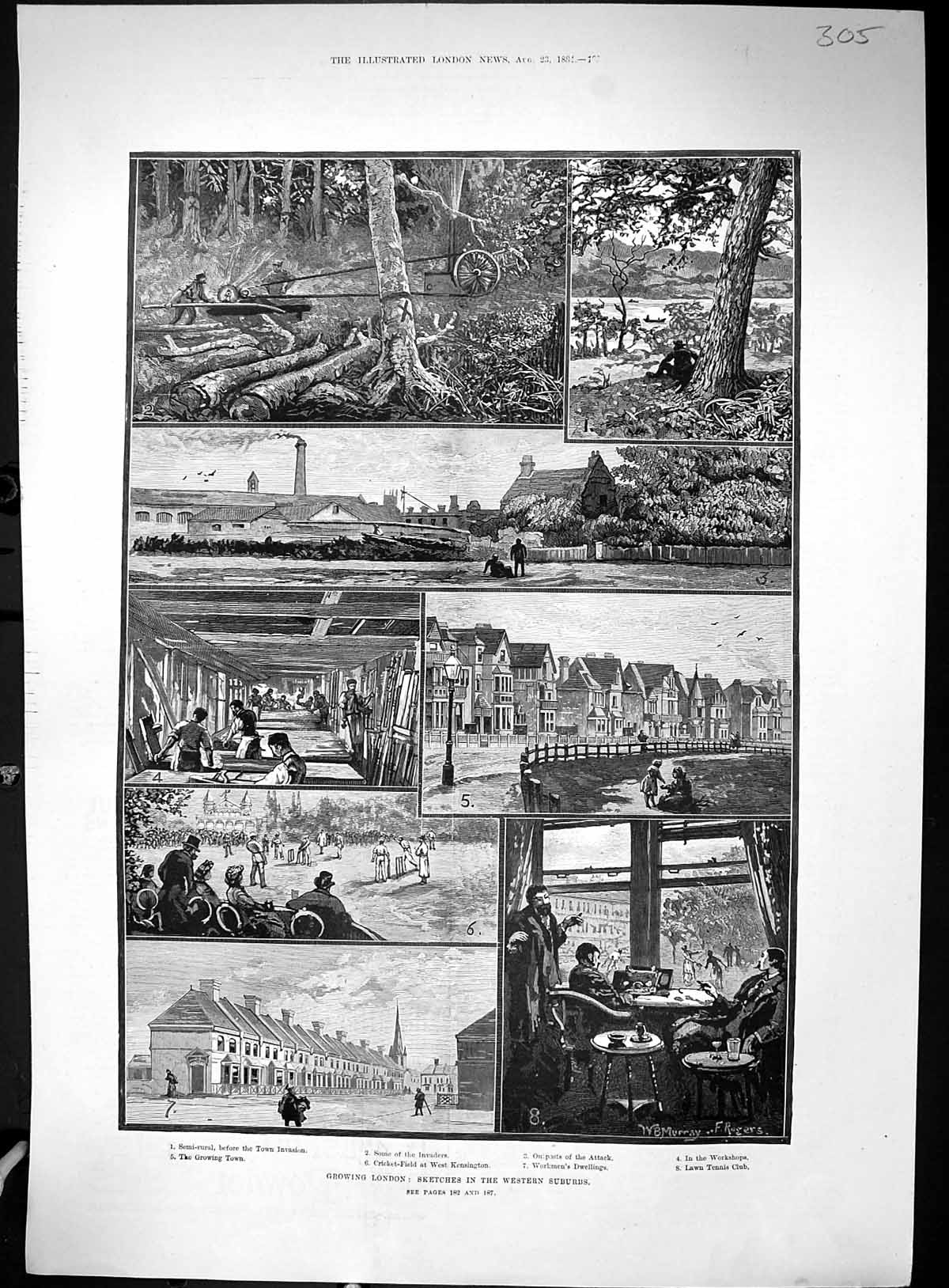 Old 1884 London Cricket Kensington Lawn Tennis Club Duke Wellington E 19th