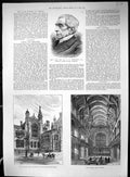 Old Print Jays Tonic Gsmith 1886 Portrait Thompson Sion College Library 19th