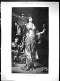 Old 1893 Japanese Fan-Play Dancer Lord Mayors Day Rags Tatters Frills 19th