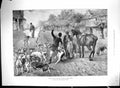 Old 1898 Man Whipping Dog Fox Hunting Horses Joaquin Miller Poet Sier 19th