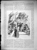 Old 1895 Sir Adam Clare Steps London Season Scene Piccadilly Horses T 19th
