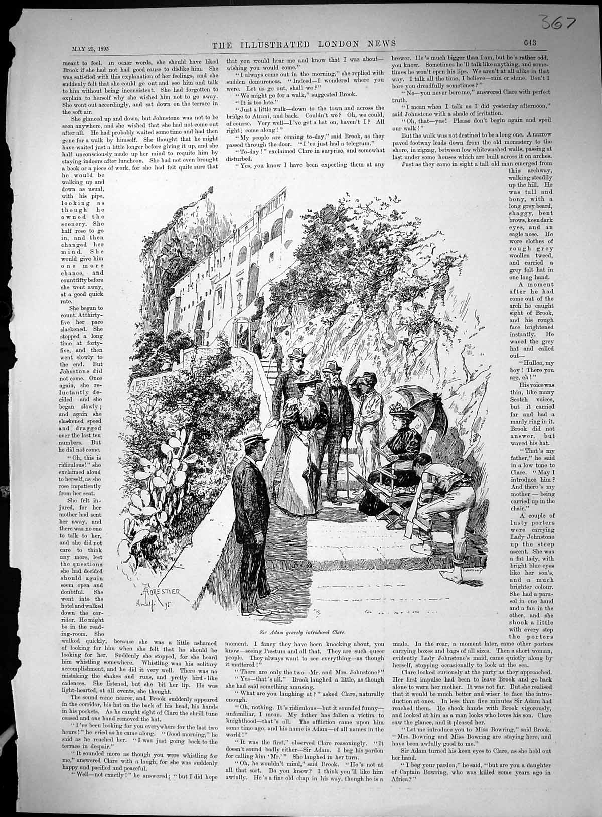 Old 1895 Sir Adam Clare Steps London Season Scene Piccadilly Horses T 19th