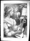 Old 1898 Beautiful Girls Christians Songs Walker Fugitives ChristmasVictorian