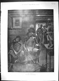 Original Old Antique Print 1905 Deserter War Sier Family Home Woodville 20th