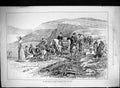 Old Print 1889 Scene Moors Hunting Ladies Luncheon Guns Shooting Rabbits 19th