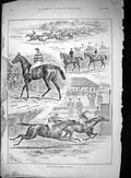 Old 1895 City Suburban Handicap Horse Racing Reminder Stowmarket Iris Victorian