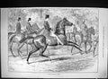 Old Antique Print 1888 Well-Mannered Horse Hunting Huntsmen Sport Swain 19th