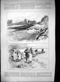 Old 1895 Trouting River Thames Fishing Lough Owel Windsor Weir May Fl Victorian