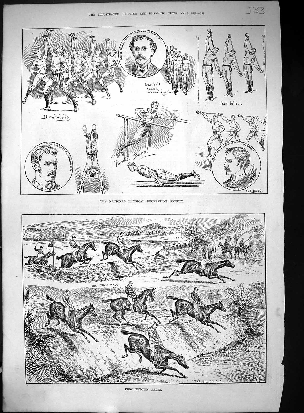 Old 1888 National Physical Society Sully Gladstone Kennedy Punchestow Victorian