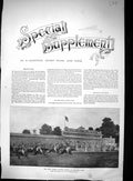Old 1895 Grand Jubilee Stakes Kempton Park Horse Racing Sport Adderle Victorian