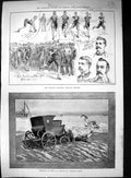 Old 1889 Yarmouth Sands Goats Cart Finchley Harriers Athletics Kibble Victorian