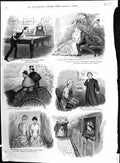 Antique Print 1884 Story Illustration Rev. Charles Transport Coach Romance 19th