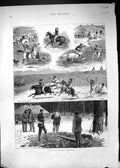 Old Antique Print 1880 Life British Columbia Assault Arms Indians Funeral 19th