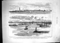 Old 1882 Egypt Fortifications Alexandria Harbour Ship Maharoussa Hell Victorian